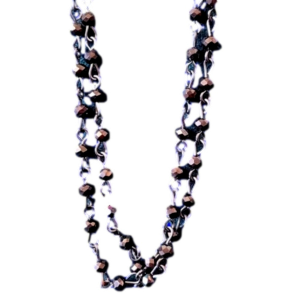 Antique Style FASHION Beaded Necklace With Extender  NWTags